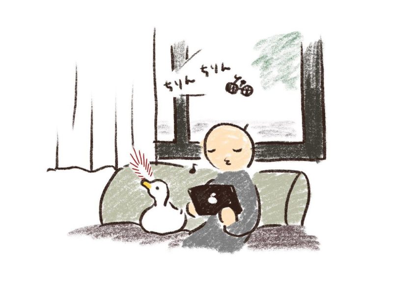 飼い主さんのお友達の来訪に大喜び！ヒトの会話に入って鳴き続ける 